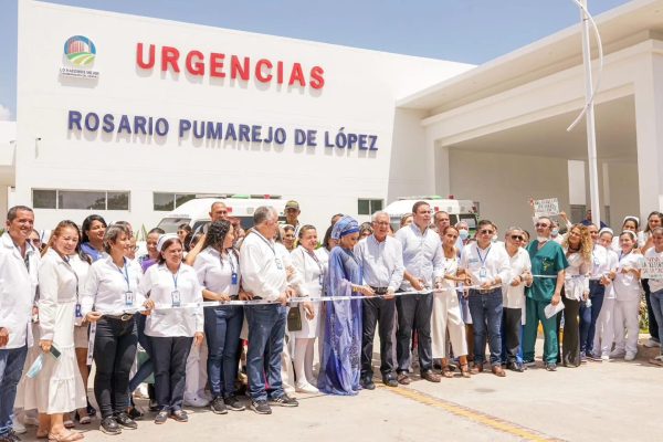 Gobierno del Cesar entregó la unidad de urgencias del hospital Rosario Pumarejo de López.