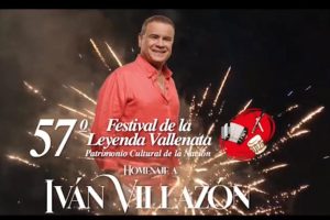 Cartel oficial para el 57 Festival de la Leyenda Vallenata.