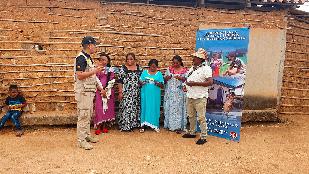 Avanza el desminado en La Guajira.