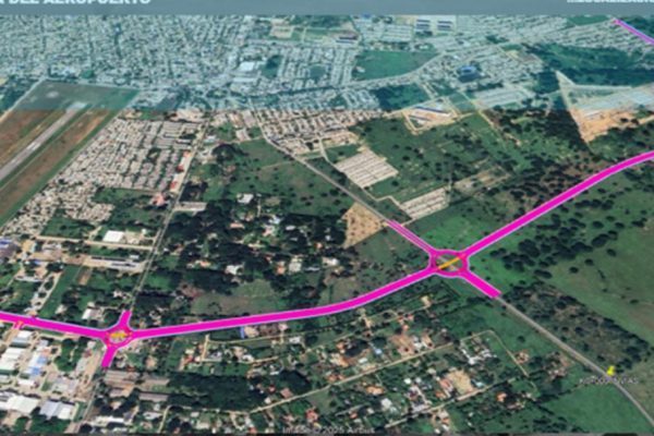 Ernesto Orozco adjudicó la vía multifuncional.