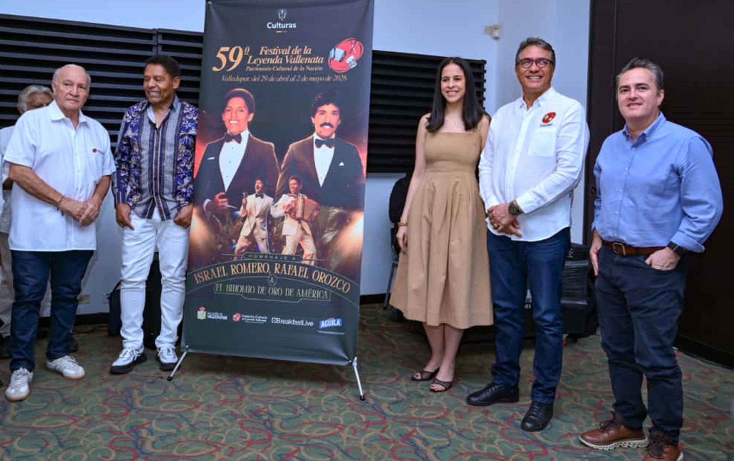 Afiche del 59° Festival de la Leyenda Vallenata.