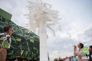 Develado el guardian de la Casa del Vallenato.