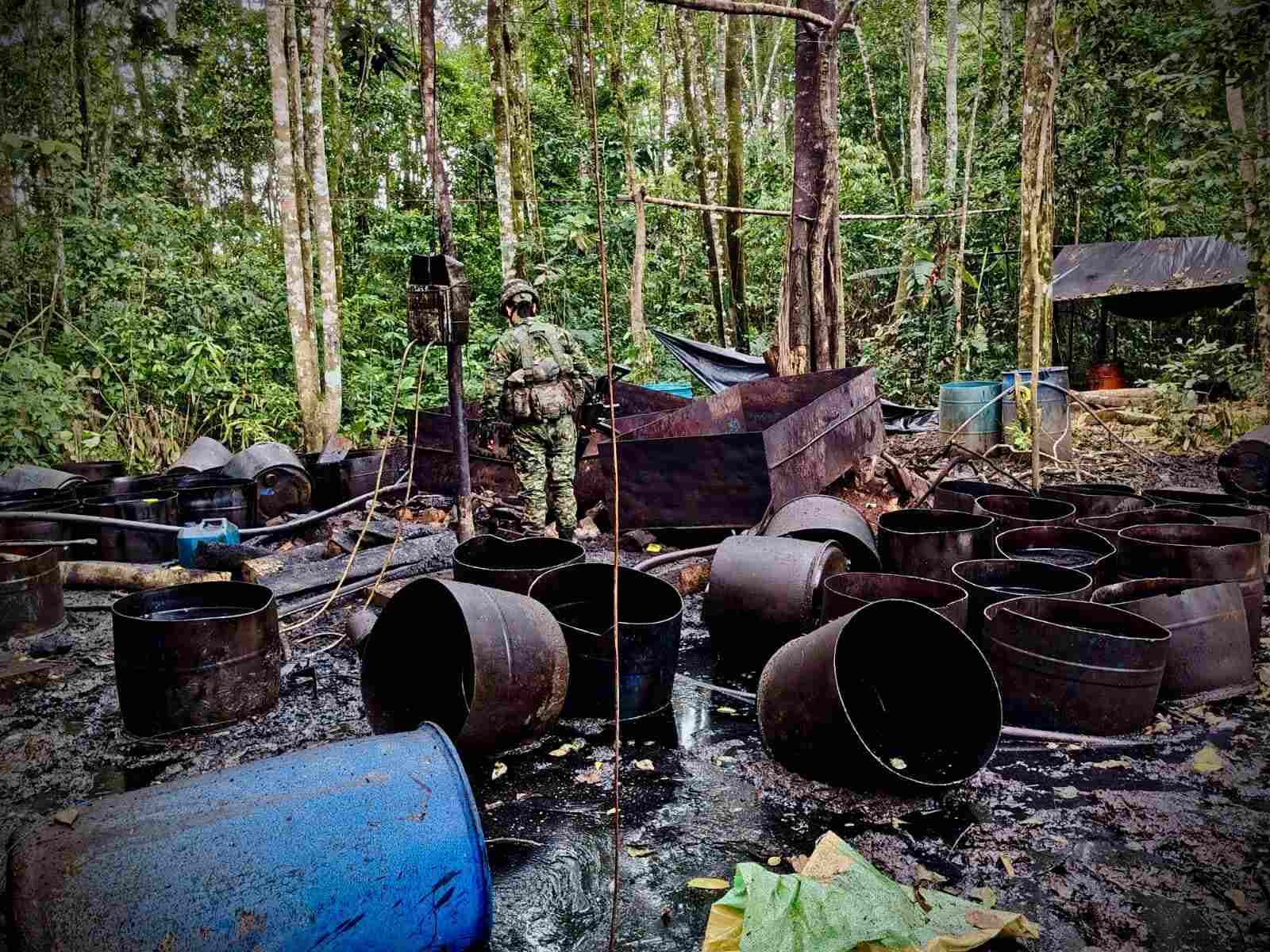 Ejército golpea el narcotrafico en Putumayo.