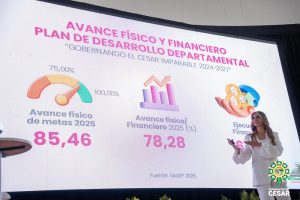 Elvia Milena Sanjuan rindió cuentas claras.